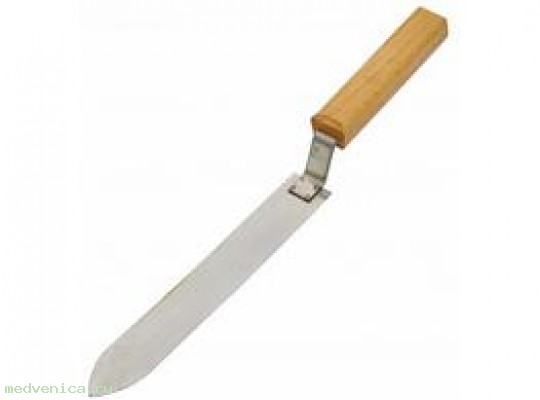 Нож пасечный 225мм (нержавейка, ручка дерево)