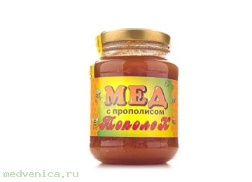 Мёд с прополисом Тополёк 