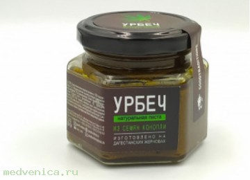 Урбеч из семян конопли, 110г.