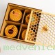 Набор подарочный (4 вида мёда в фанерном коробе) №1